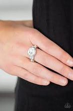 Load image into Gallery viewer, Poshly Pampered White Skinny Band Ring