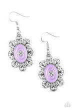 Load image into Gallery viewer, Posy Party Purple Earrings