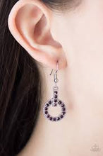 Load image into Gallery viewer, Pour Some Glitter On Me Purple Earrings