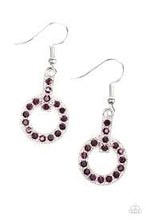 Load image into Gallery viewer, Pour Some Glitter On Me Purple Earrings