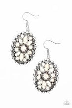 Load image into Gallery viewer, Prairie Poppy White Earrings