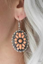 Load image into Gallery viewer, Prairie Poppy Orange Earrings
