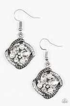 Load image into Gallery viewer, Prestigious Shimmer White Earrings