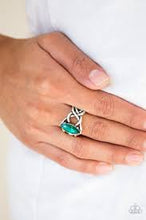 Load image into Gallery viewer, Princess Prima Donna Green Ring - Angie's $5.00 Bling