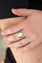 Load image into Gallery viewer, Princess Problems Green Skinny Band Ring