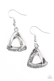 Prize Money Silver Earrings