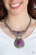 Load image into Gallery viewer, Prowling Prowess Purple Necklace - Angie&#39;s $5.00 Bling