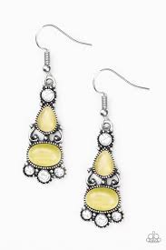 Push Your Luxe Yellow Earrings