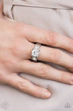 Load image into Gallery viewer, Put On the Blinders White Skinny Band Ring