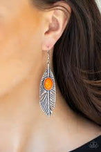 Load image into Gallery viewer, Quill Thrill Orange Earrings