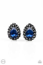 Load image into Gallery viewer, Quintessentially Queen Blue Clip On Earrings