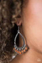 Load image into Gallery viewer, Radiant Bursts Orange Earrings