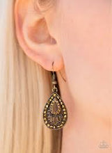 Load image into Gallery viewer, Radiant Reverly Brass Earrings