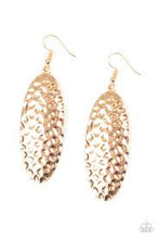 Load image into Gallery viewer, Radiantly Retro Gold Earrings