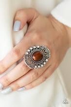 Load image into Gallery viewer, Radiating Regal Brown Ring - Angie's $5.00 Bling