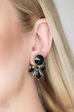 Load image into Gallery viewer, Radically Royal Black Jacket Earrings