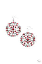 Load image into Gallery viewer, Rainbow Dew Red Earrings