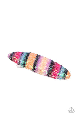 Rainbow Pop Summer Dark Multi Hair Clip