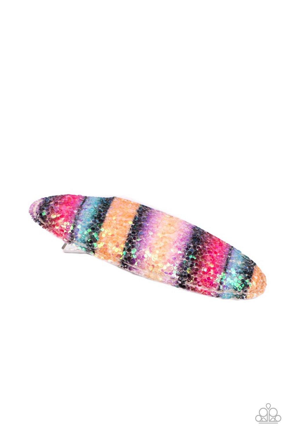 Rainbow Pop Summer Dark Multi Hair Clip