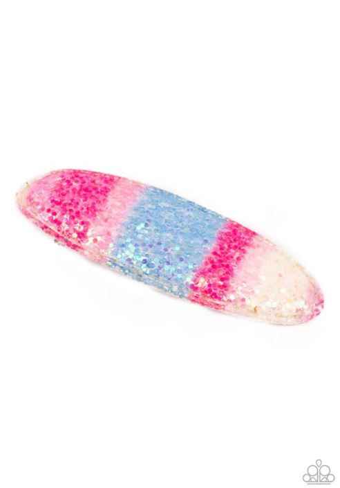 Rainbow Pop Summer Pink/Multi Hair Clip