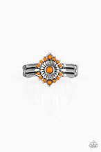 Load image into Gallery viewer, Rainbow Rivera Orange Skinny Band Ring
