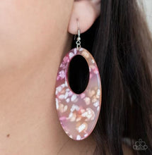 Load image into Gallery viewer, Rainbow Springs Pink/Multi Acrylic Earrings