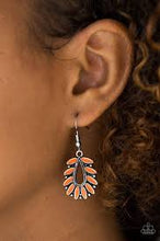Load image into Gallery viewer, Rainforest Romance Orange Earrings