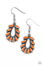 Load image into Gallery viewer, Rainforest Romance Orange Earrings