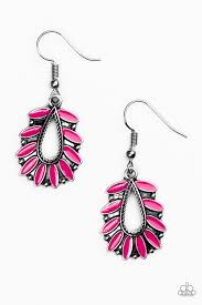Rainforest Romance Pink Earrings