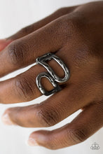 Load image into Gallery viewer, Really Retro Black Ring - Angie's $5.00 Bling