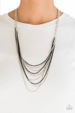Load image into Gallery viewer, Rebel Rainbow Black Necklace - Angie's $5.00 Bling