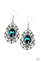 Load image into Gallery viewer, Regal Razzle Blue Earrings