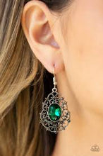 Load image into Gallery viewer, Regal Razzle Green Earrings