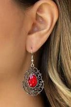 Load image into Gallery viewer, Regal Razzle Red Earrings