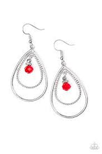 Load image into Gallery viewer, Reign on My Parade Red Earrings