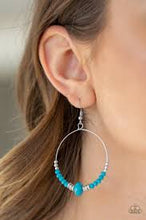 Load image into Gallery viewer, Retro Rural Blue Earrings