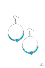 Load image into Gallery viewer, Retro Rural Blue Earrings