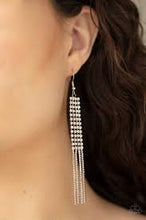 Load image into Gallery viewer, Rhinestone Romance White Earrings