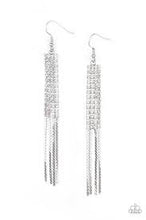 Load image into Gallery viewer, Rhinestone Romance White Earrings