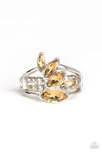 Load image into Gallery viewer, Rhinestone Stunner Brown Skinny Band Ring