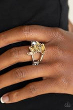 Load image into Gallery viewer, Rhinestone Stunner Brown Skinny Band Ring