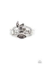 Load image into Gallery viewer, Rhinestone Stunner Silver Skinny Band Ring