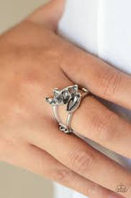 Load image into Gallery viewer, Rhinestone Stunner Silver Skinny Band Ring