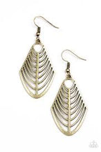Load image into Gallery viewer, Right in Tracker Brass Earrings