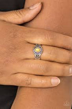 Load image into Gallery viewer, Right on Trek Yellow Skinny Band Ring