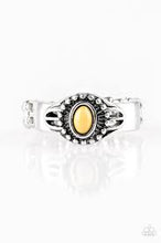Load image into Gallery viewer, Right on Trek Yellow Skinny Band Ring