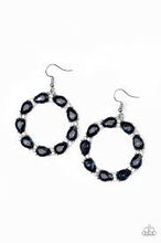 Load image into Gallery viewer, Ring Around the Rhinestones Blue Earrings