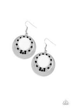Load image into Gallery viewer, Ringed in Refinement Black Earrings