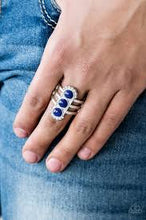 Load image into Gallery viewer, Rio Trio Blue Ring - Angie's $5.00 Bling