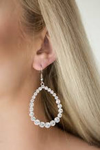 Load image into Gallery viewer, Rise and Sparkle White Earrings